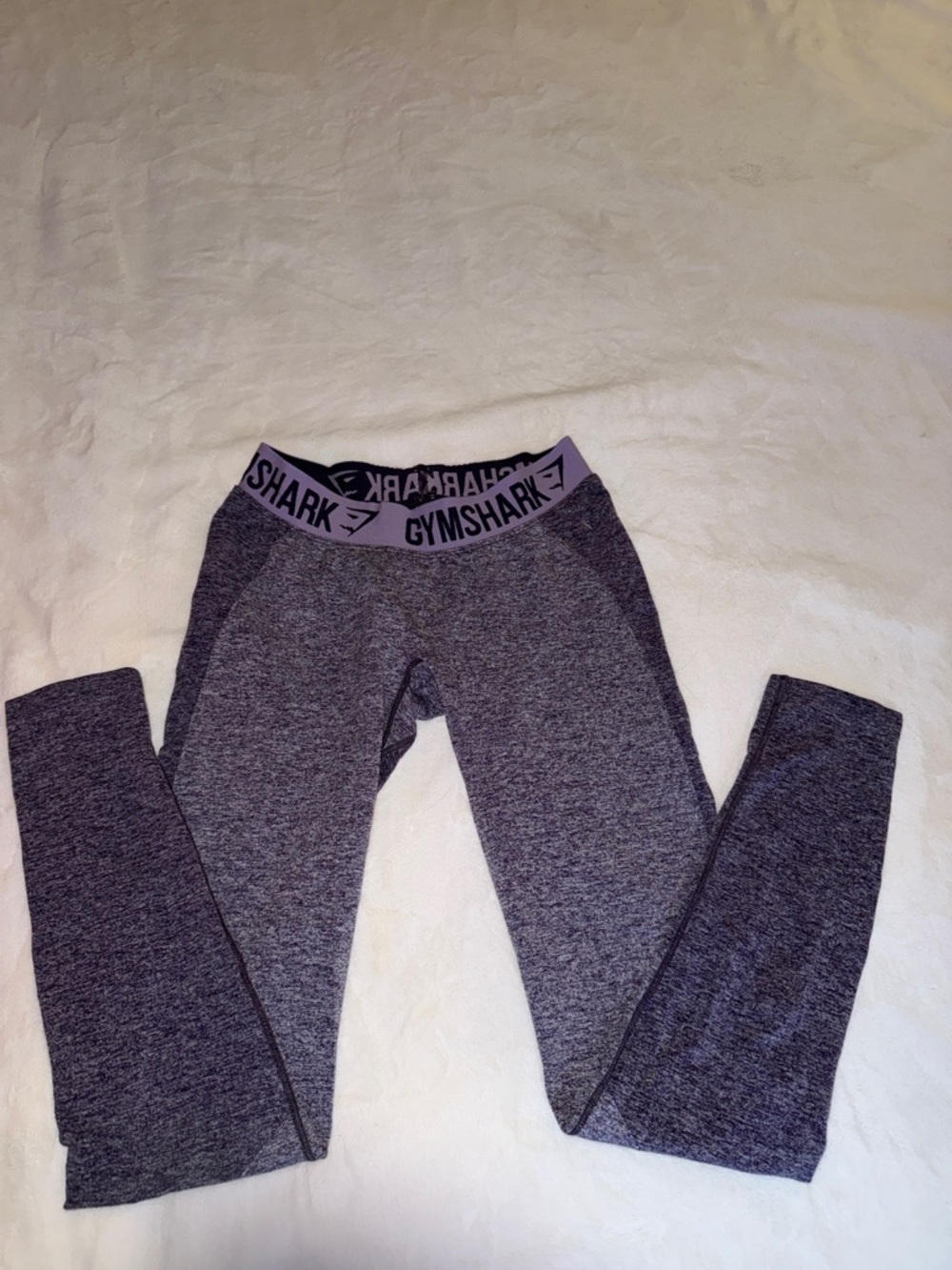 Gymshark Charcoal Seamless Leggings with Logo Waistband